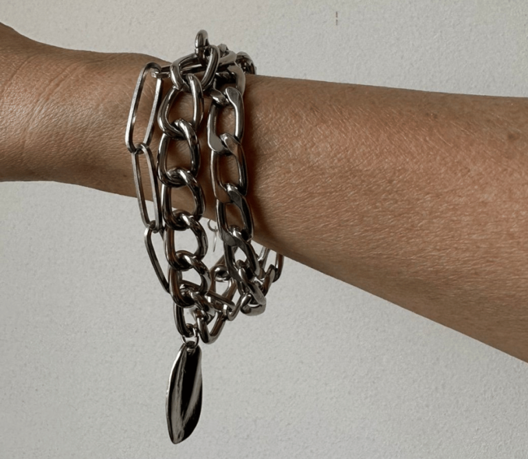 Pulseira Prata Correntes de Trio