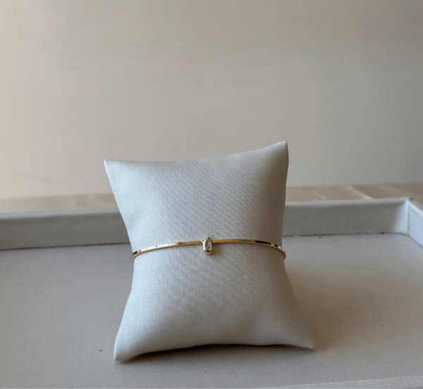 Bracelete Ponto Gota Dourado