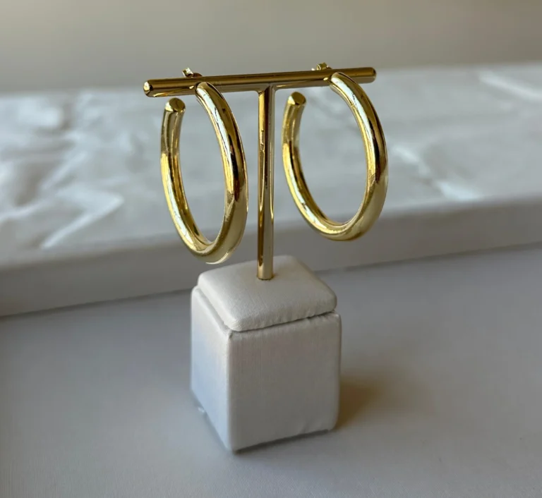 argola tubo dourada g