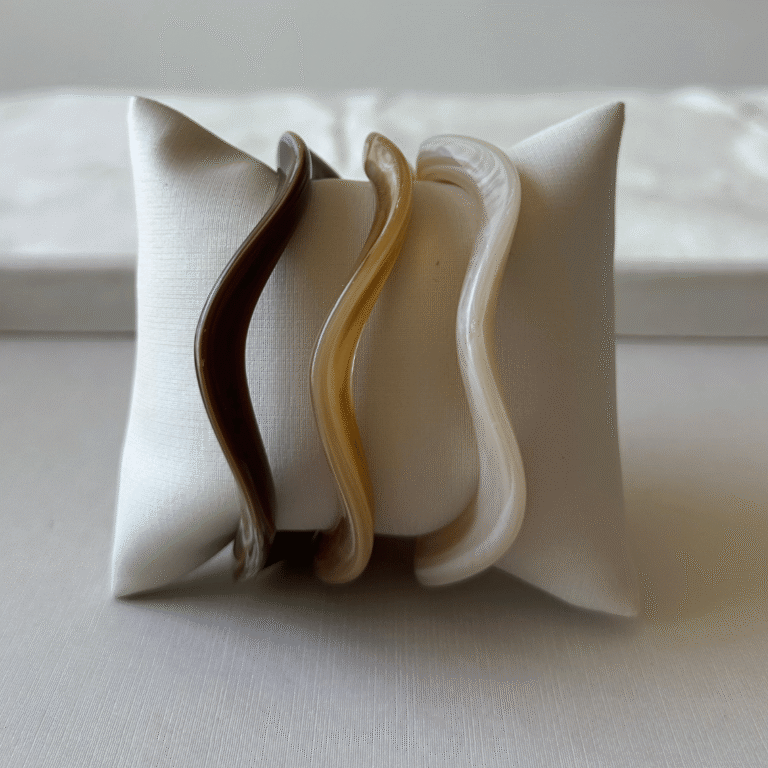 Trio de Pulseiras de Resina – Cores Variadas